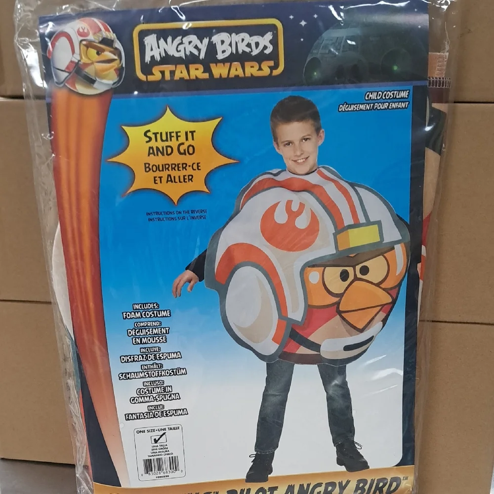 Rubie's Angry Birds Star Wars Costume - Red and White - Picture 1 of 5